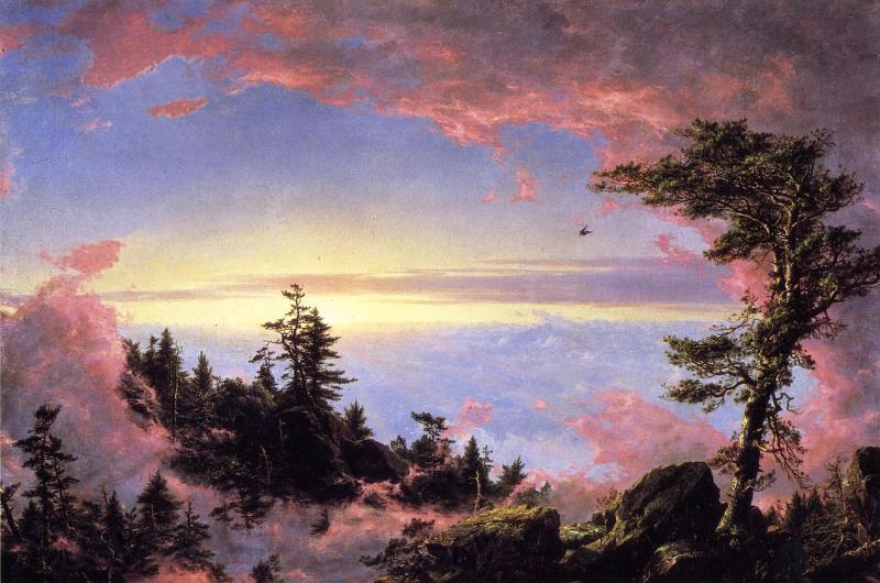 Frederic Edwin Church Above the Clouds at Sunrise Norge oil painting art